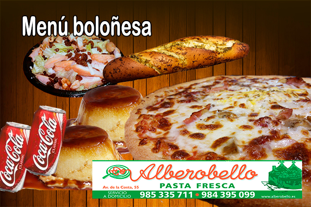 MEnu boloñesa
