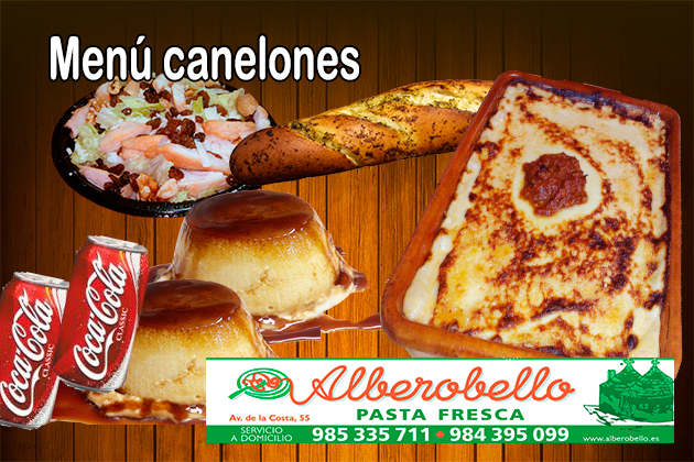 Menu canelones