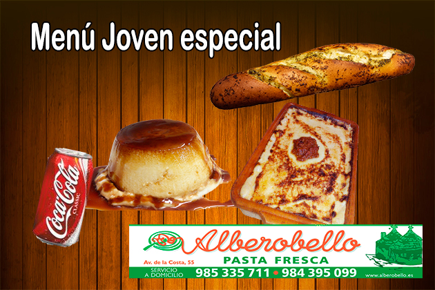 Menu joven especial