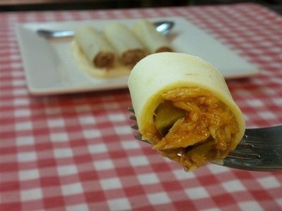 Canelones de atún